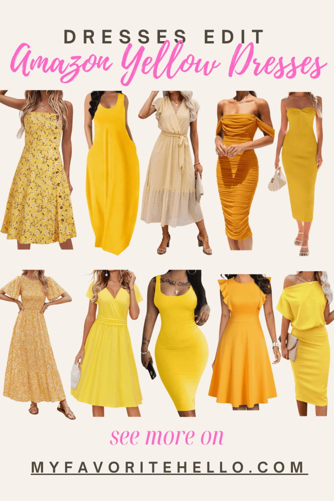 Amazon Yellow Dresses