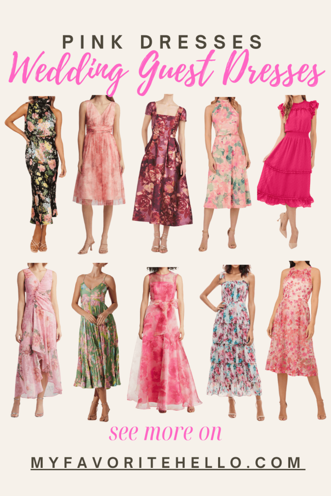 Pink Wedding Guest Dresses