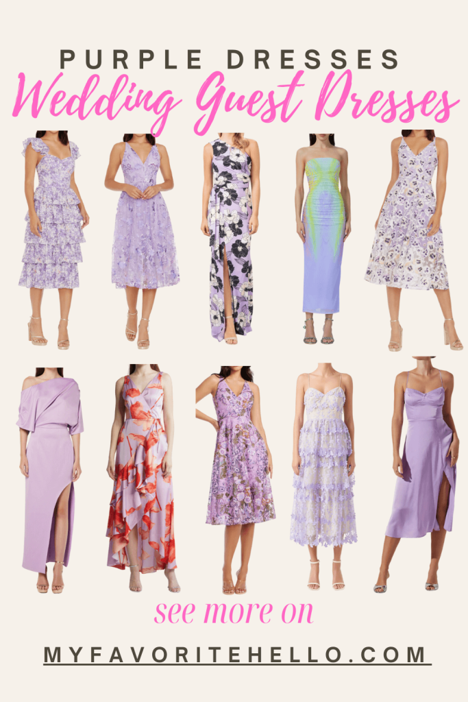 Purple Wedding Guest Dresses