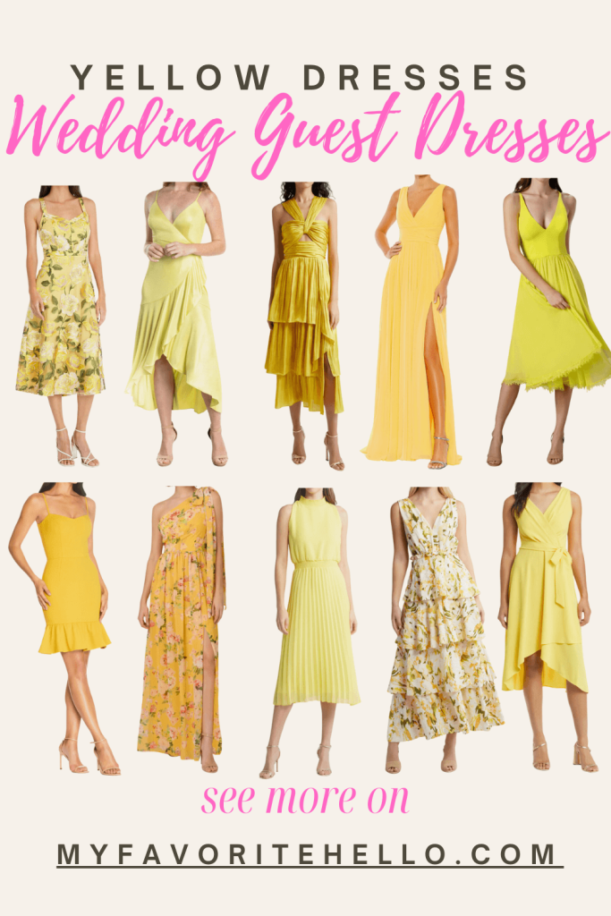 Yellow Wedding Guest Dresses